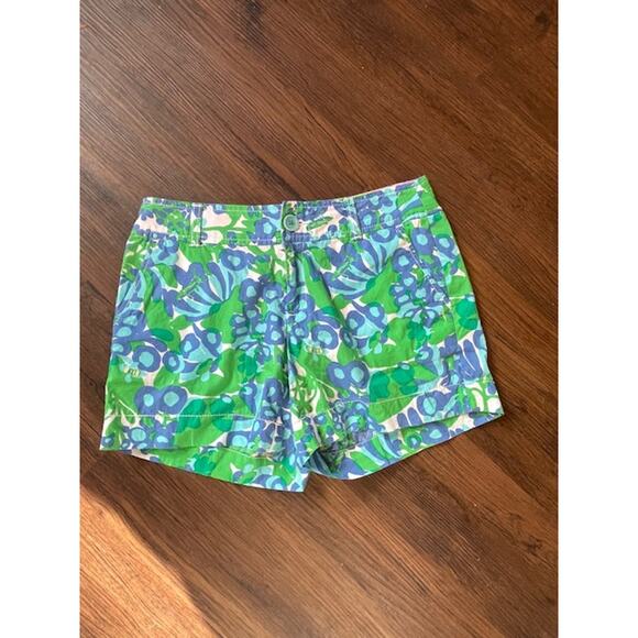 Lilly Pulitzer Size 4 Callahan Style‎ Shorts 100% Cotton "Bee In Your Bonnet" - Picture 1 of 4